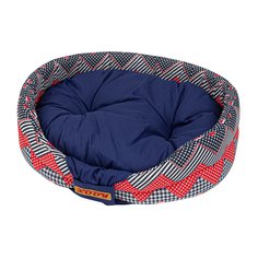 Лежак для собак и кошек Xody Бабочка, хлопок, морячок, 52х46х13 см