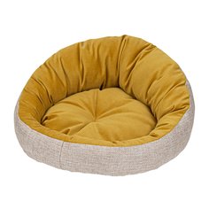 Лежак для собак и кошек Xody Подиум, флок, OLIVE, 50х50х15 см