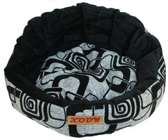 Лежак для собак и кошек Xody Подиум, флок, Серый,см 50х50х15