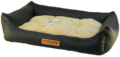 Лежак для собак и кошек Xody Люкс №1, кожа, 50х40х12 см