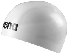Шапочка для плавания Arena 3D Ultra White/Black, силикон, 91656 15 L