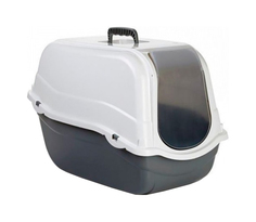 Туалет для кошек Beeztees Romeo домик 54 x 33 x 42 см, черно-белый