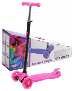 Четырехколесный самокат Slider розовый