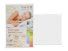 Простыня на резинке Cleo Rhytm Цвет: Белый (180х200 см)