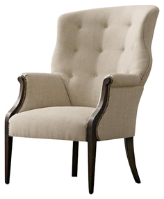 Кресло для гостиной Restoration Hardware 115х78х92 см, бежевый