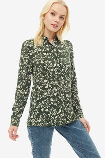 Рубашка женская ICHI 110282 13390 зеленая 38 EU