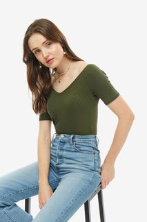 Футболка женская Mavi 166848-29704 хаки S