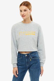 Свитшот женский HIGH w0004 серый ONE SIZE