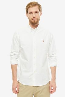 Рубашка мужская Polo Ralph Lauren 710548535001 белая 2XL