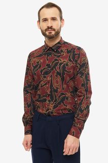 Рубашка мужская Antony Morato MMSL00553-FA430373 5066 бордовая 48 IT