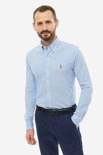 Рубашка мужская Polo Ralph Lauren 710728724002 синяя 2XL