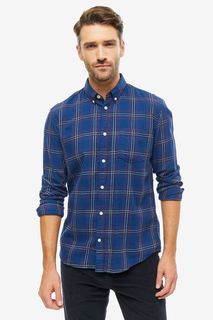 Рубашка мужская TOM TAILOR 1013528-19559 синяя 2XL