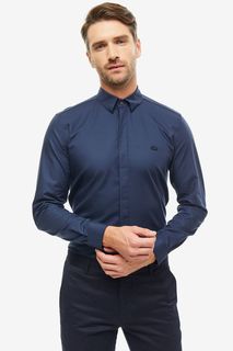 Рубашка мужская Lacoste CH0704G166T синяя 41 FR