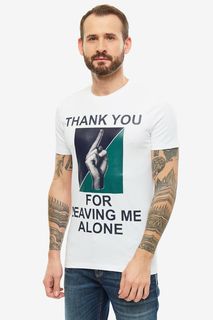 Футболка мужская Antony Morato MMKS01657-FA120001 1000 белая XL