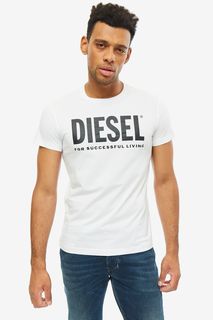 Футболка мужская DIESEL 00SXED 0AAXJ 100 белая XL