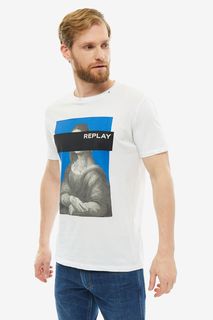 Футболка мужская Replay M3855.2660.001 белая XL