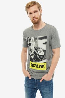 Футболка мужская Replay M3854.2660.M03 серая XL