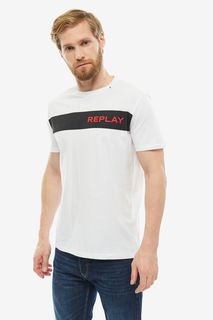 Футболка мужская Replay M3846.2660.001 белая 2XL