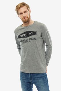 Футболка мужская Replay M3850.2660.M03 серая 2XL