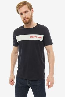 Футболка мужская Replay M3846.2660.098 черная 2XL