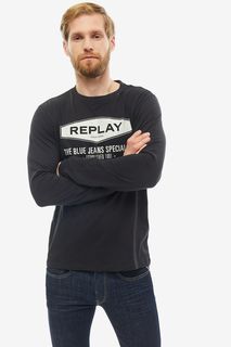 Футболка мужская Replay M3850.2660.098 черная 2XL