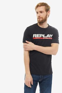 Футболка мужская Replay M3847.2660.098 черная 2XL