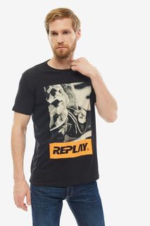 Футболка мужская Replay M3854.2660.098 черная L