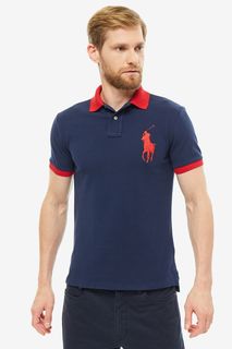 Футболка мужская Polo Ralph Lauren 710766855001 синяя 2XL