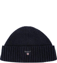 Шапка мужская GANT 9910000 синий ONE SIZE
