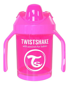 Поильник Twistshake Mini Cup 230 мл (с 4 мес) розовый