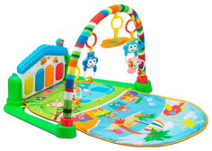Развивающий коврик с пианино Elefantino Счастливое детство (звук), синий