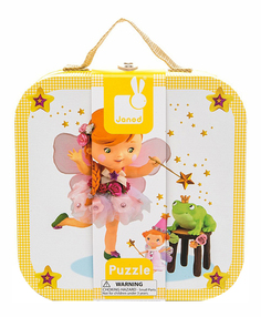 Набор пазлов Janod в квадратном чемоданчике Фея