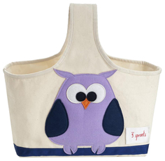 Корзина для хранения игрушек 3 Sprouts Purple Owl