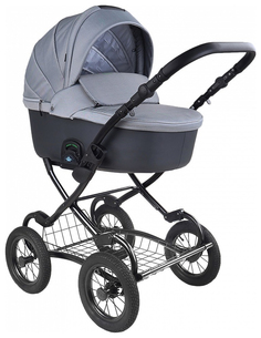 Коляска 2 в 1 Tutis Zippy Classic серый короб, сталь