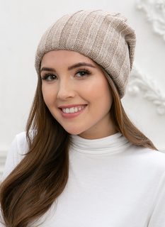 Шапка женская Siberika 1041/4 бежевая 54-56