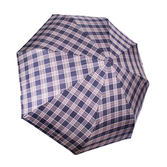 Мужской зонт Три Слона 730 Клетка бежевый (полный автомат) (арт. 730-0718-07)