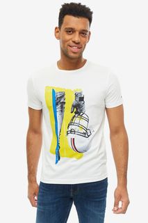 Футболка мужская Tommy Hilfiger MW0MW10818 100 белая L