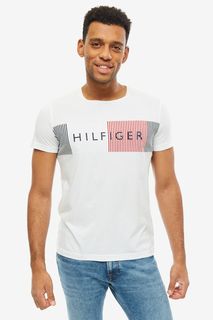 Футболка мужская Tommy Hilfiger MW0MW10829 100 белая 2XL