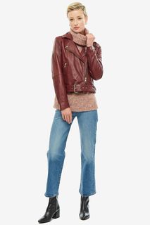 Куртка женская ICHI 109794 15518 бордовая 40 EU