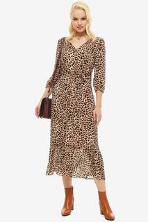 Платье женское COMMA 81.908.82.5013 80A9 коричневое 34 DE