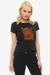 Футболка женская COMMA 81.908.32.3411 99D4 черная 34 DE