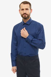 Рубашка мужская John Jeniford JJ-191015-SL3-U2 синяя 42 DE