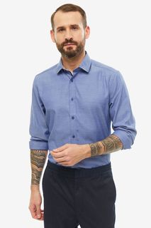 Рубашка мужская John Jeniford JJ-191024-SL78-U1 синяя 42 DE