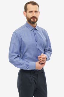 Рубашка мужская John Jeniford JJ-191024-SL78-U2 синяя 42 DE