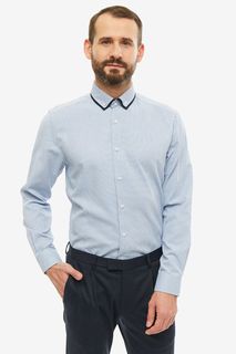 Рубашка мужская John Jeniford JJ-191027-SL75-U1 синяя 42 DE
