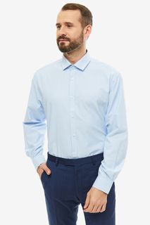 Рубашка мужская John Jeniford JJ-191012-SL71-U2 синяя 43 DE