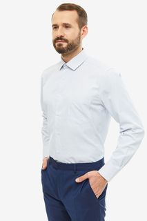 Рубашка мужская John Jeniford JJ-191028-SL76-U1 синяя 42 DE