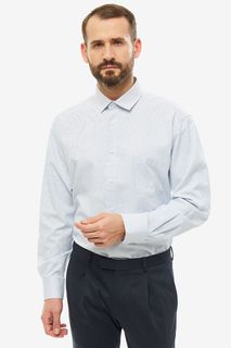 Рубашка мужская John Jeniford JJ-191028-SL76-U2 синяя 42 DE