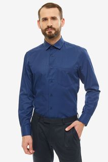 Рубашка мужская John Jeniford JJ-191015-SL3-U1 синяя 40 DE