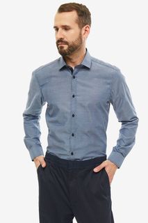 Рубашка мужская John Jeniford JJ-191020-SL71-U1 синяя 40 DE